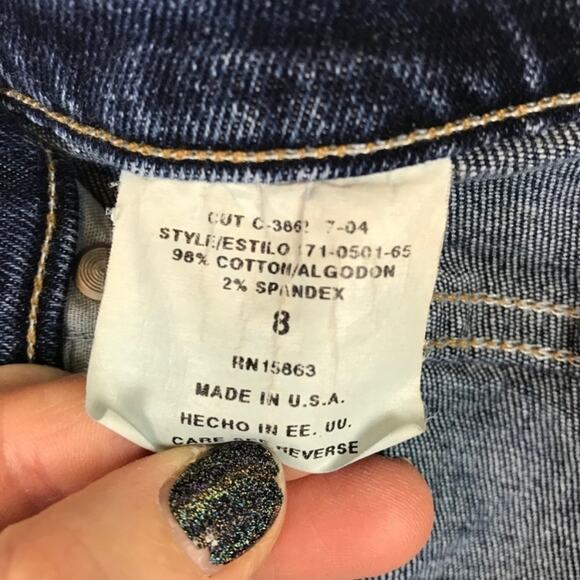 Vintage Zena Size 8 High Waist Dark Wash Jeans - Picture 4 of 5